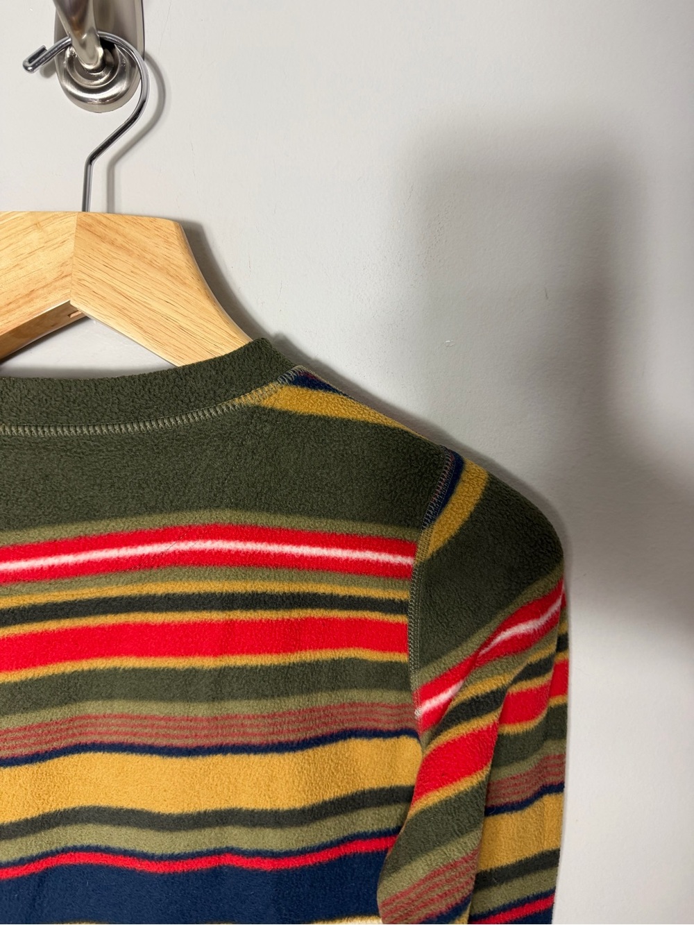 Burton Polar Fleece Crewneck Long Sleeve Striped Pullover XS *M - Picture 7 of 9